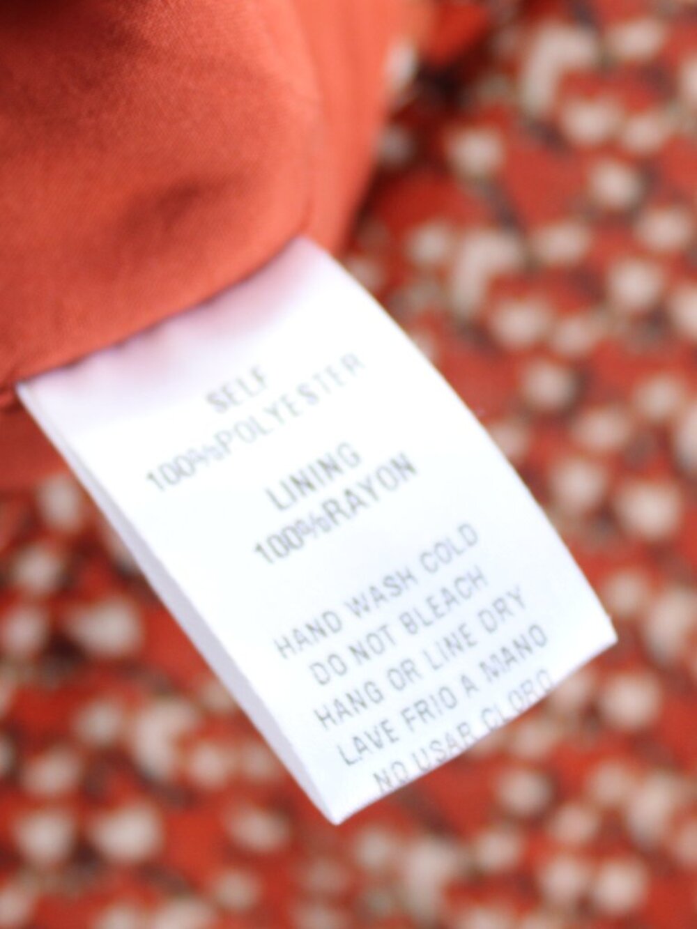 Easel Los Angeles Orange Geometric Ruffle Long Sleeve Romper Shorts Size Large - Picture 6 of 10